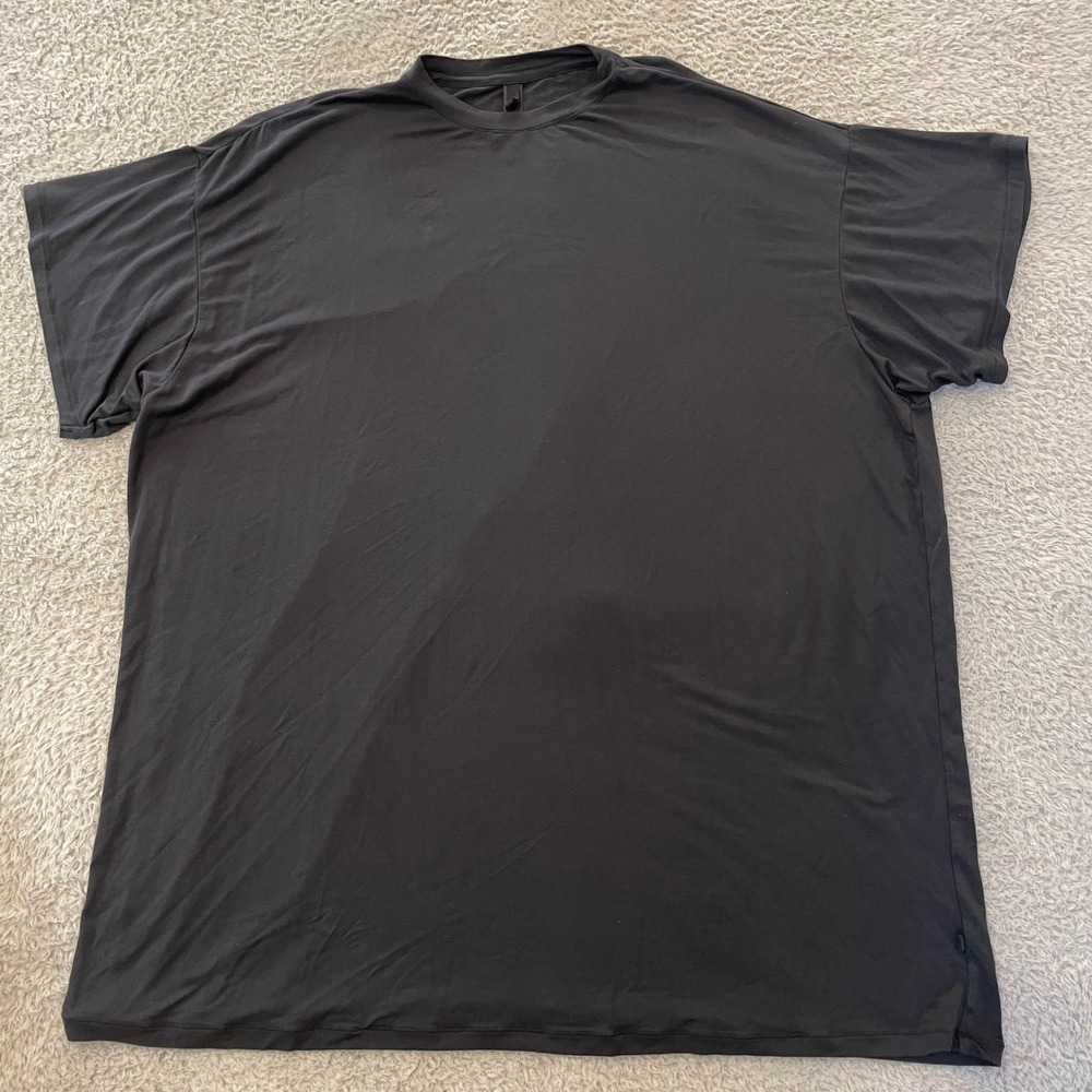 Skims Boyfriend Tee Womens XS Black  Micro Modal Oversized Long Drapey T-Shirt